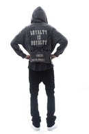 DARKAGES 'Loyalty' Zip Up Hoodie (Dk.Grey) DA7014-DGY - FRESH N FITTED