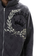 DARKAGES 'Loyalty' Zip Up Hoodie (Dk.Grey) DA7014-DGY - FRESH N FITTED