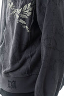 DARKAGES 'Loyalty' Zip Up Hoodie (Dk.Grey) DA7014-DGY - FRESH N FITTED
