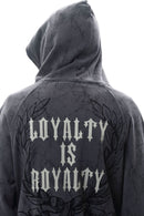 DARKAGES 'Loyalty' Zip Up Hoodie (Dk.Grey) DA7014-DGY - FRESH N FITTED