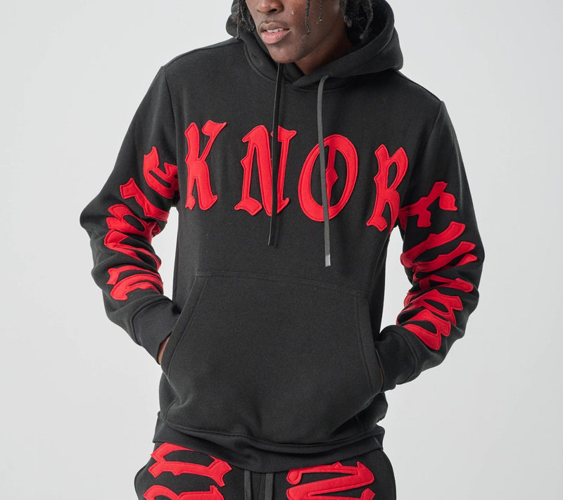 Spark 'No Risk No Reward' Hoodie (Black/Red) S5201 - FRESH N FITTED