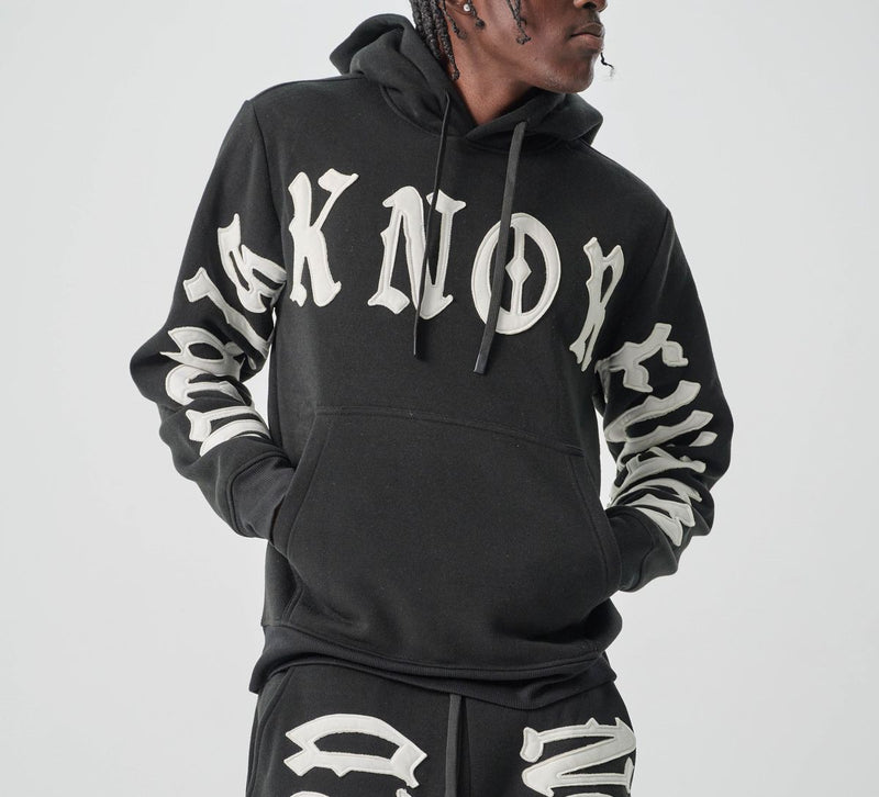 Spark 'No Risk No Reward' Hoodie (Black/White) S5201 - FRESH N FITTED
