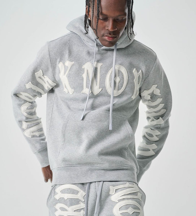 Spark 'No Risk No Reward' Hoodie (H. Gray/White) S5201 - FRESH N FITTED