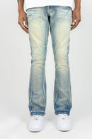 Roar Denim 'R&R' Stacked Flare Denim (Light Vintage) A00-43435