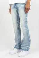 Roar Denim 'R&R' Stacked Flare Denim (Lt Sand Blue) A00-43435