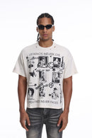 Syndicate 'Legend' Oversized Cropped T- Shirt (Beige) SYN_TT1 - FRESH N FITTED