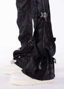 Guapi 'Black Cross Buckle' Stacked Premium Denim