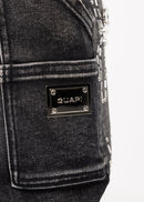 Guapi 'Obsidian Black Spider' Stacked Premium Denim