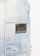 Guapi 'Aqua Blue Spider' Stacked Premium Denim