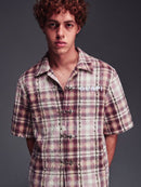 Guapi 'Vintage Rose No Hugs' Leather Shirt in Pink