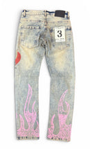 FWRD 'Dreams' Slim Straight Denim In Lt.Tint