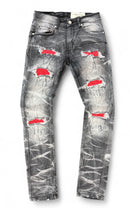 FWRD 'Crystal' Denim (Washed Black/Red) FW-330271 - FRESH N FITTED