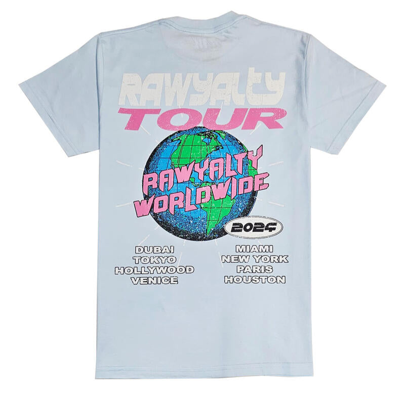 Rawyalty 'Worldwide' T-Shirt (Aqua) RMT-000