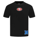 Pro Standard 'San Francisco 49ers Wingspan' Drop Shoulder T-Shirt (Black) FS41410470 - FRESH N FITTED
