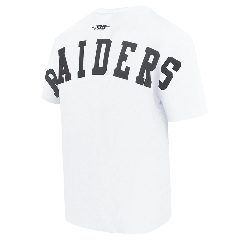 Pro Standard 'Las Vegas Raiders Wingspan' Drop Shoulder T-Shirt (White) FOR41410452