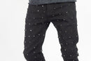 Rebel Denim 'Diamond' Stacked Flare Denim (Black) 652-630 - FRESH N FITTED