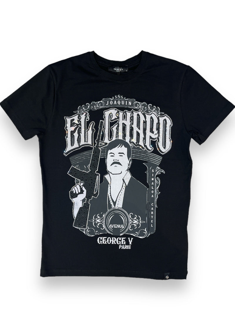 George V 'El Chapo' Tee (Black) GV-S2730 - FRESH N FITTED-2 INC