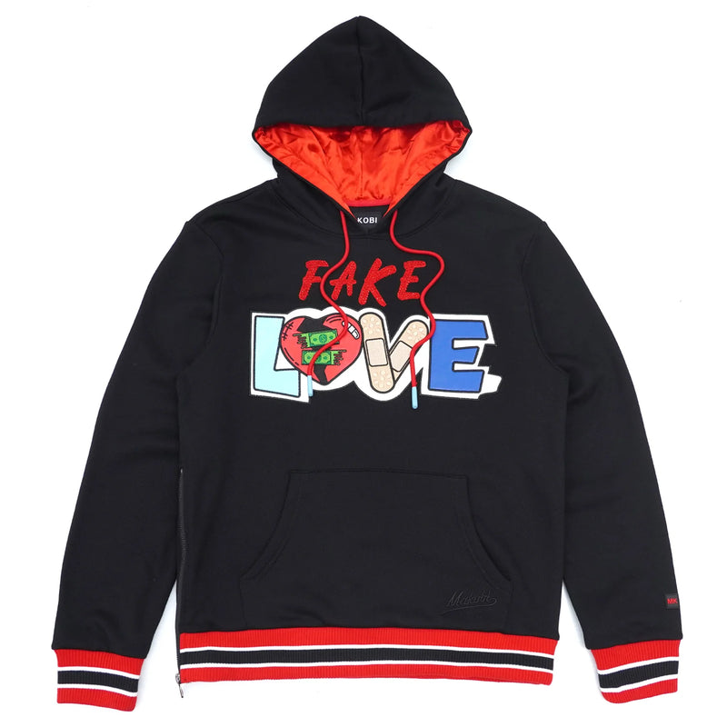 Makobi 'Fake Love' Hoodie (Black) M4760