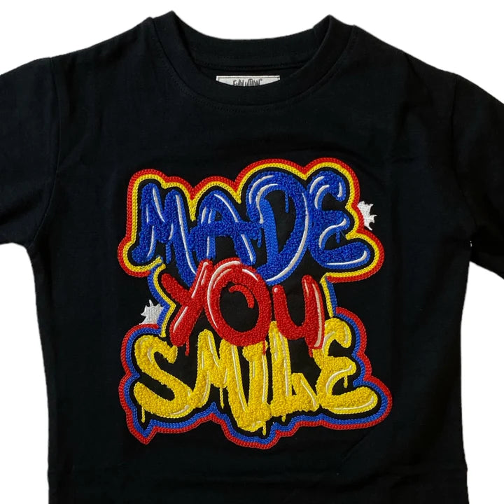 Evolution Kids 'Made You Smile' T-Shirt (Black) EV-180509