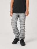 FWRD Kids Distressed Frayed Stacked Denim (Gray) – FW-330347K