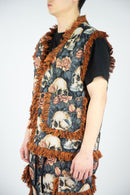 Rebel Minds 'Skulls' Tapestry Vest (Orange) 641-594 - FRESH N FITTED