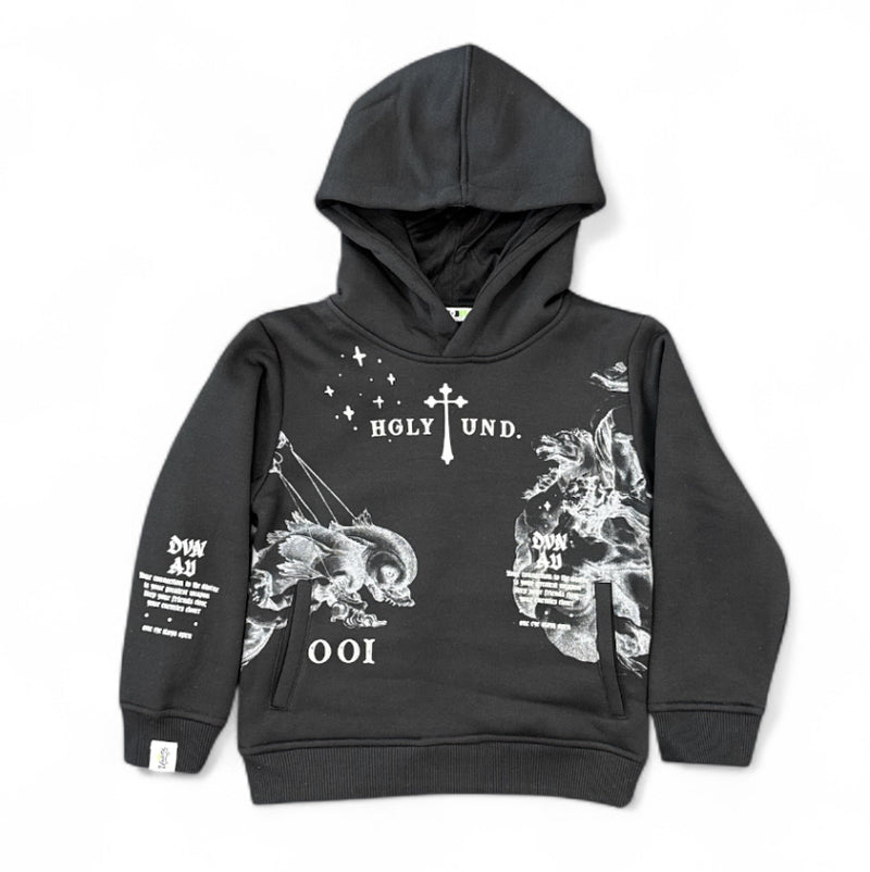 Highly Undrtd Kids 'Divine Aura' Hoodie (Black) UF5603K - FRESH N FITTED