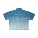 Rare Peace 'Rare Self Patch' Rhinestone Cropped Collar Zip-up (MD. Tint) RJ6064 - FRESH N FITTED