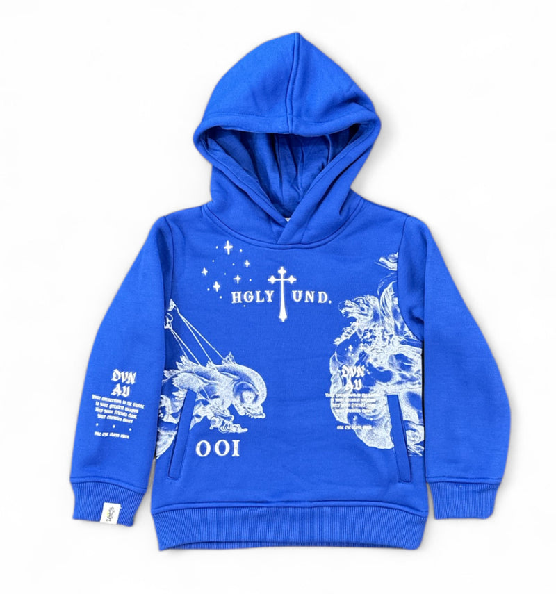 Highly Undrtd Kids 'Divine Aura' Hoodie (Royal) UF5603K - FRESH N FITTED