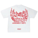 Birds "Heavy Metal" Ivory Ultra-Premium Oversized S/S Box T-Shirt - FRESH N FITTED
