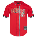 Pro Standard 'San Francisco 49ers Classic Mesh Button Down' Jersey (Red) FS41410077 - FRESH N FITTED