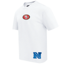 Pro Standard 'San Francisco 49ers Wingspan' Drop Shoulder T-Shirt (White) FS41410470 - FRESH N FITTED