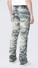 Smoke Rise 'Side Pinching Lightening Effect' Long Straight Pinched Denim (Blue Toast) JP24508 - FRESH N FITTED