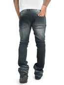 Frost Originals 'Amoto' Rhinestone Stacked Denim in Black Wash