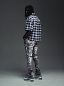 Guapi 'Obsidian' Plaid Shirt in Black