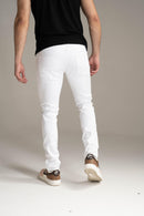 Spark 'Basic' Stretch Denim (White) S3027 - FRESH N FITTED