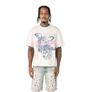 Smoke Rise 'Elite Club' Mineral Wash Crop Shirt (Parchment) KT25263 - FRESH N FITTED