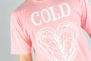 Rebel Minds 'Heartless' Oversized T-Shirt (Dusty Pink) 151-170 - FRESH N FITTED