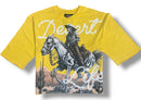 Kindred 'Desert Life' Cropped Oversized T-Shirt (Yellow) OST06 - FRESH N FITTED