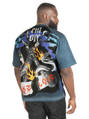 Frost Originals 'Fake Love' Oversized T-Shirt (Blue) F169 - FRESH N FITTED