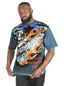Frost Originals 'Fake Love' Oversized T-Shirt (Blue) F169 - FRESH N FITTED