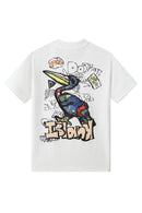 Black Label Kids 'Island' T-Shirt (White) - FRESH N FITTED
