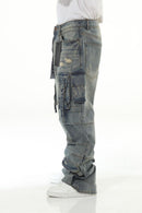Stylo Blue Buckled Baggy VTR 3 BKL (Blue) - FRESH N FITTED