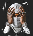 3Forty Inc. 'Diamond Ski' T-Shirt (Black/Silver) - FRESH N FITTED