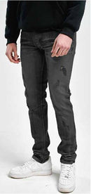Spark Slim Fit Stretch Denim (Black Ash) S4402 - FRESH N FITTED