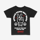 R3TRO WORLD Kids 'Spread Peace' Tee (Black) - FRESH N FITTED