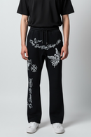 Black Pike 'Only God Can Judge Me' Stacked Sweatpants (Black) FB2539S - FRESH N FITTED