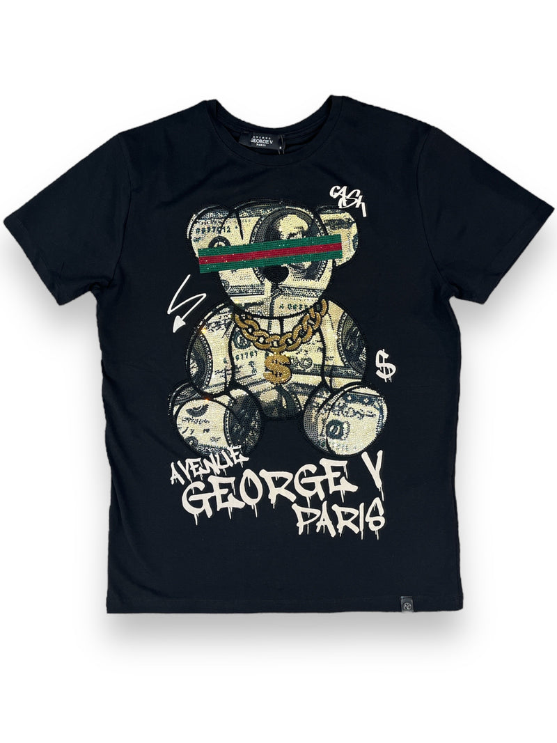 George V 'Cash Bear' Tee (Black) GV-S2741 - FRESH N FITTED-2 INC