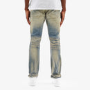 Copper Rivet 'Destroy Effect' Cross Hatch Denim (DTB) 533016 - FRESH N FITTED