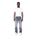 Smoke Rise Denim Stacked Pants (Titan Grey) JP25609 - FRESH N FITTED