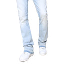 Smoke Rise Vintage Wash Clean Stack Flare Denim (Santorini Blue) JP25620 - FRESH N FITTED